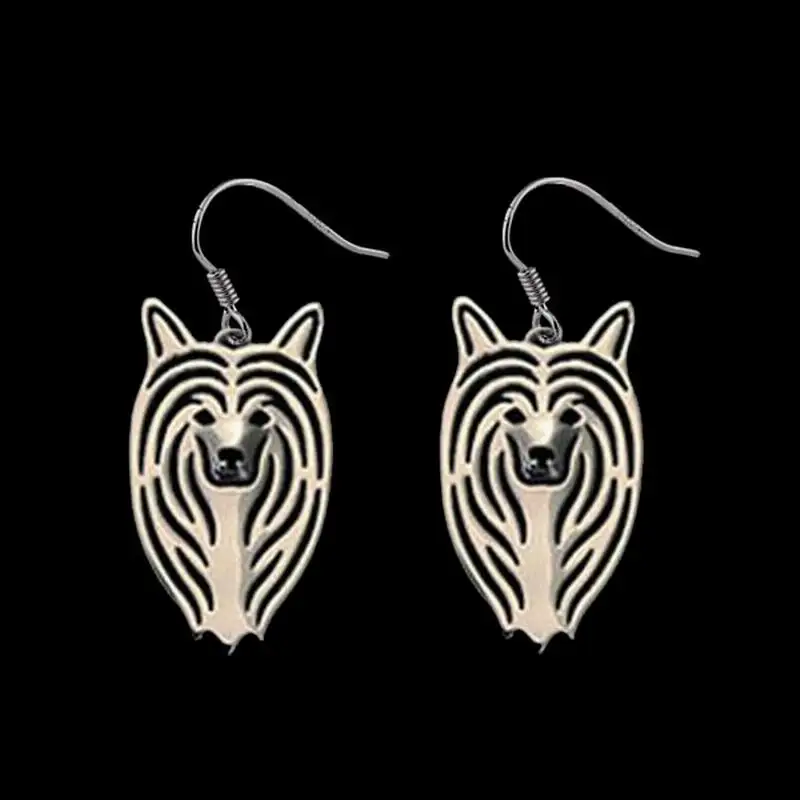 Women's Alloy Jewelry Dog Shaped Chinese Crested Earrings