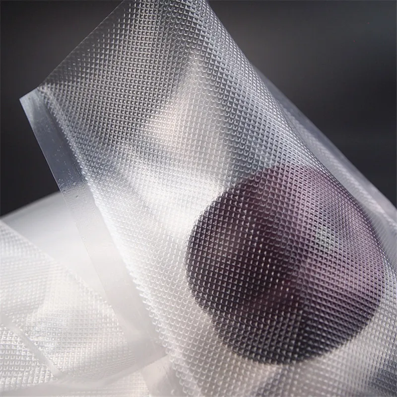 Bolsas de sellado al vacío para máquina de envasado al vacío, bolsas de grano de almacenamiento de alimentos, bolsas de embalaje para el hogar, 100 unids/lote