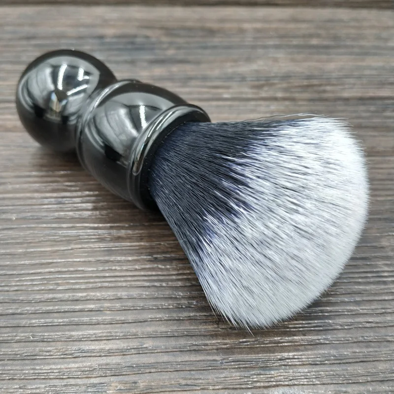 dscosmetic 24mm 26mm tuxedo synthetic hair knots black handle shaving brush  bread brush