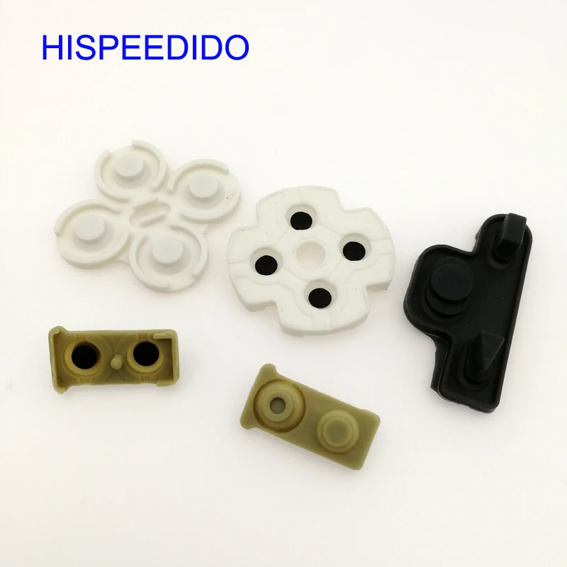 HISPEEDIDO 2 مجموعات/وحدة وسادات مطاطية موصلة لسوني بلاي ستيشن 3 لوحدات تحكم PS3 أزرار D وسادة إصلاح أجزاء الملحقات