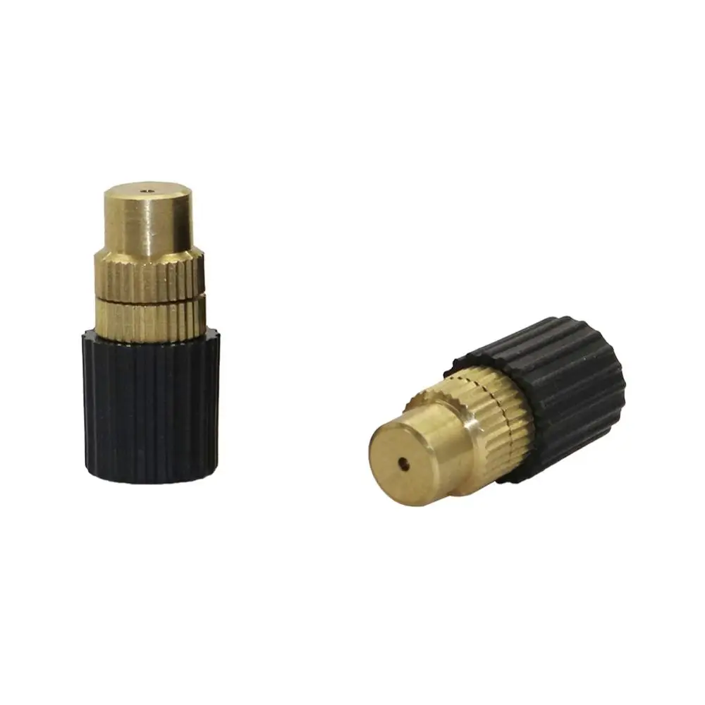 

200Pcs 6 mm Misting Fog Spray Nozzle Head Adjustable Brass Atomization Nozzles Garden Irrigation Agriculture Watering Sprinklers