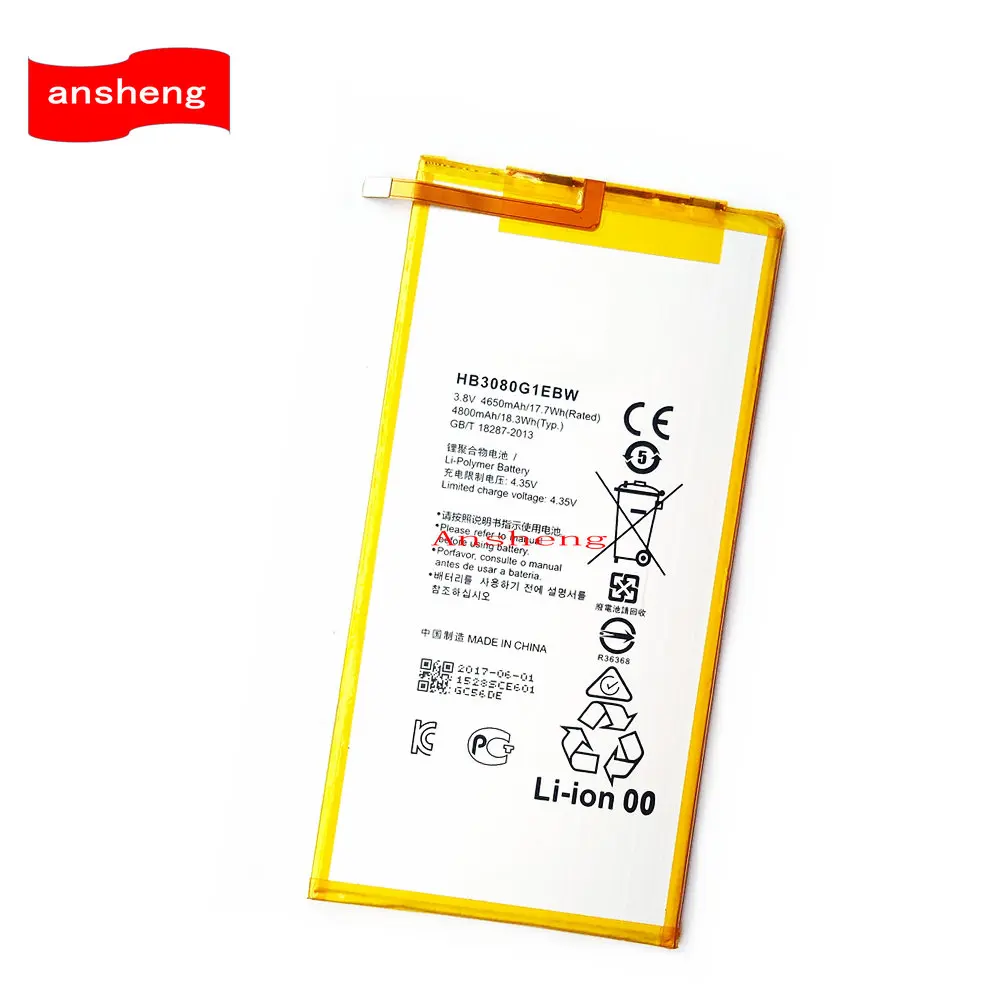 High Quality 4650mAh HB3080G1EBW Battery For Huawei Honor S8-701u S8-701W S8 Tablet PC battery