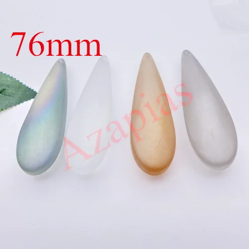 Wholesale 76mm Crystal Prism/Icicle/U Drop Charm/Pendant 10pcs/Lot AAA Quality For Chandelier Dull Polish/Atrazine Free Shipping