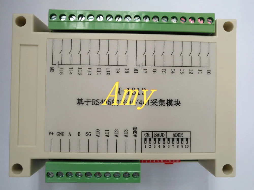 

RS485 data acquisition module Modbus RTU 16 channel digital quantity 4 way analog input