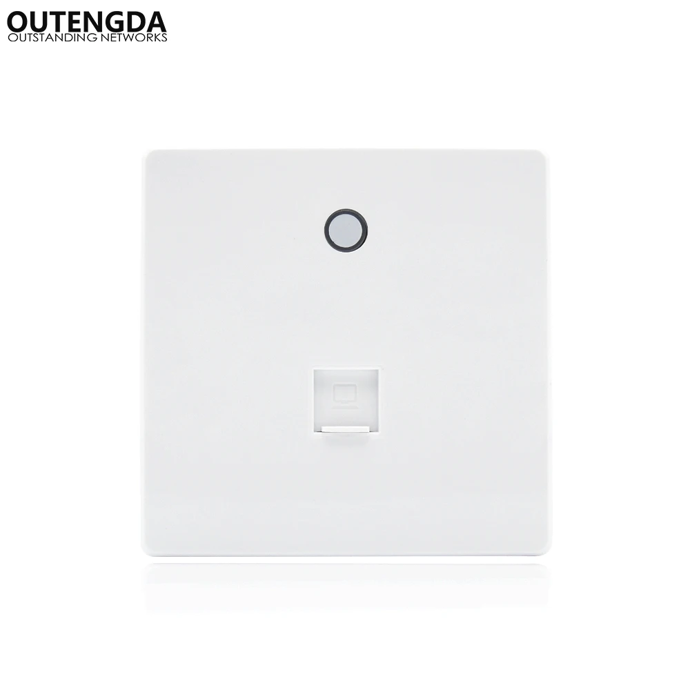 

802.11ac in-wall Wifi Router Wireless Access Point 750Mbps Indoor Wall WiFi AP Power over Ethernet(PoE in) with a LAN data