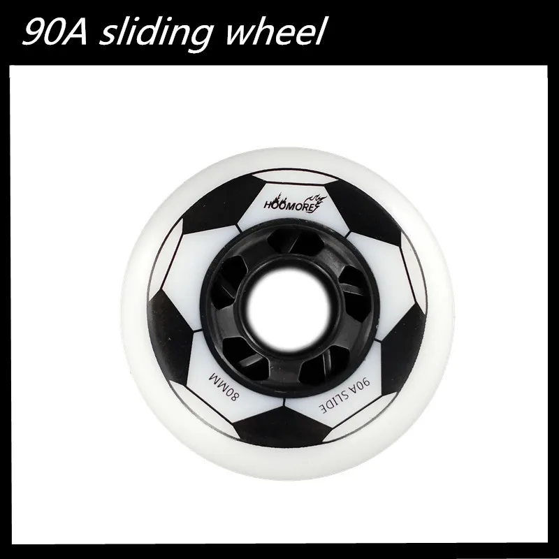 

Inline Slalom FSK Skates Slide Skating Wheel Football Soccer Pattern 90A Roller Rodas for SEBA HV High for Powerslide 80mm Brake