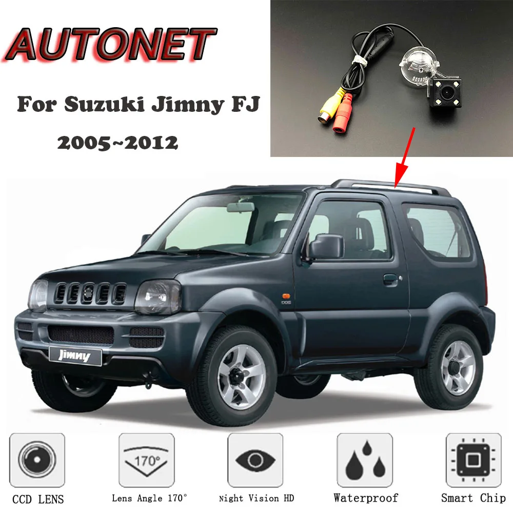 AUTONET Sao Lưu Rear View máy ảnh Đối Với Suzuki Jimny FJ 2005 ~ 2012 Tầm Nhìn Ban Đêm/giấy phép mảng máy ảnh/bãi đậu xe máy ảnh