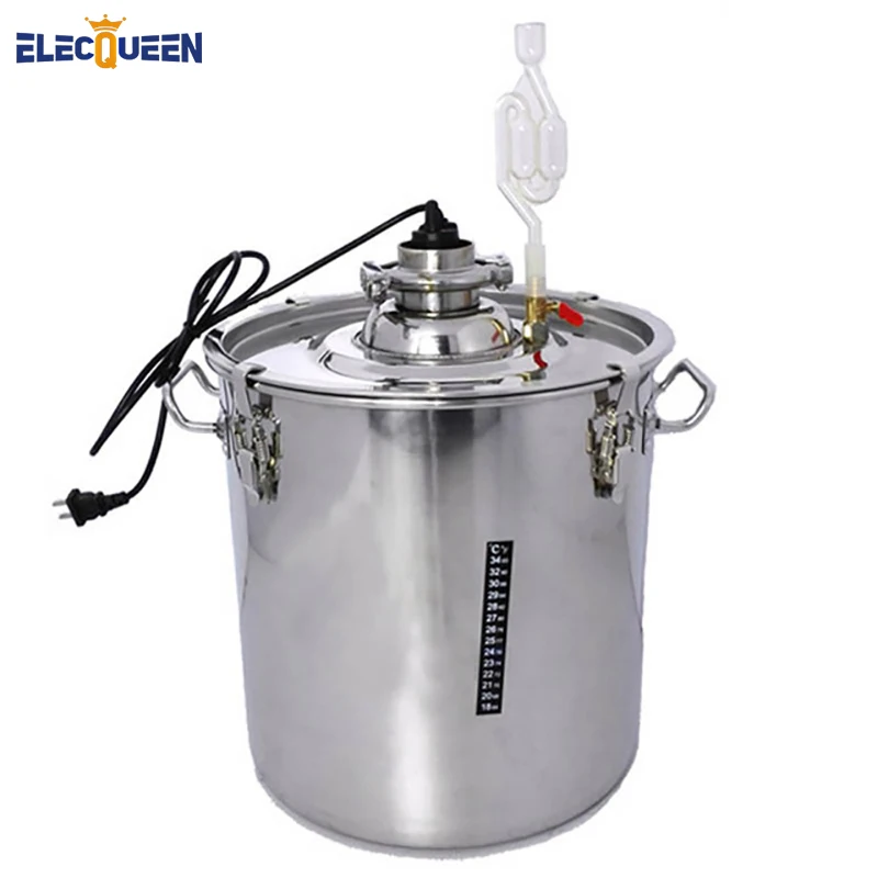 

45L stainless steel fermenters thermostat liquor fermented homebrew wine beer fermenter