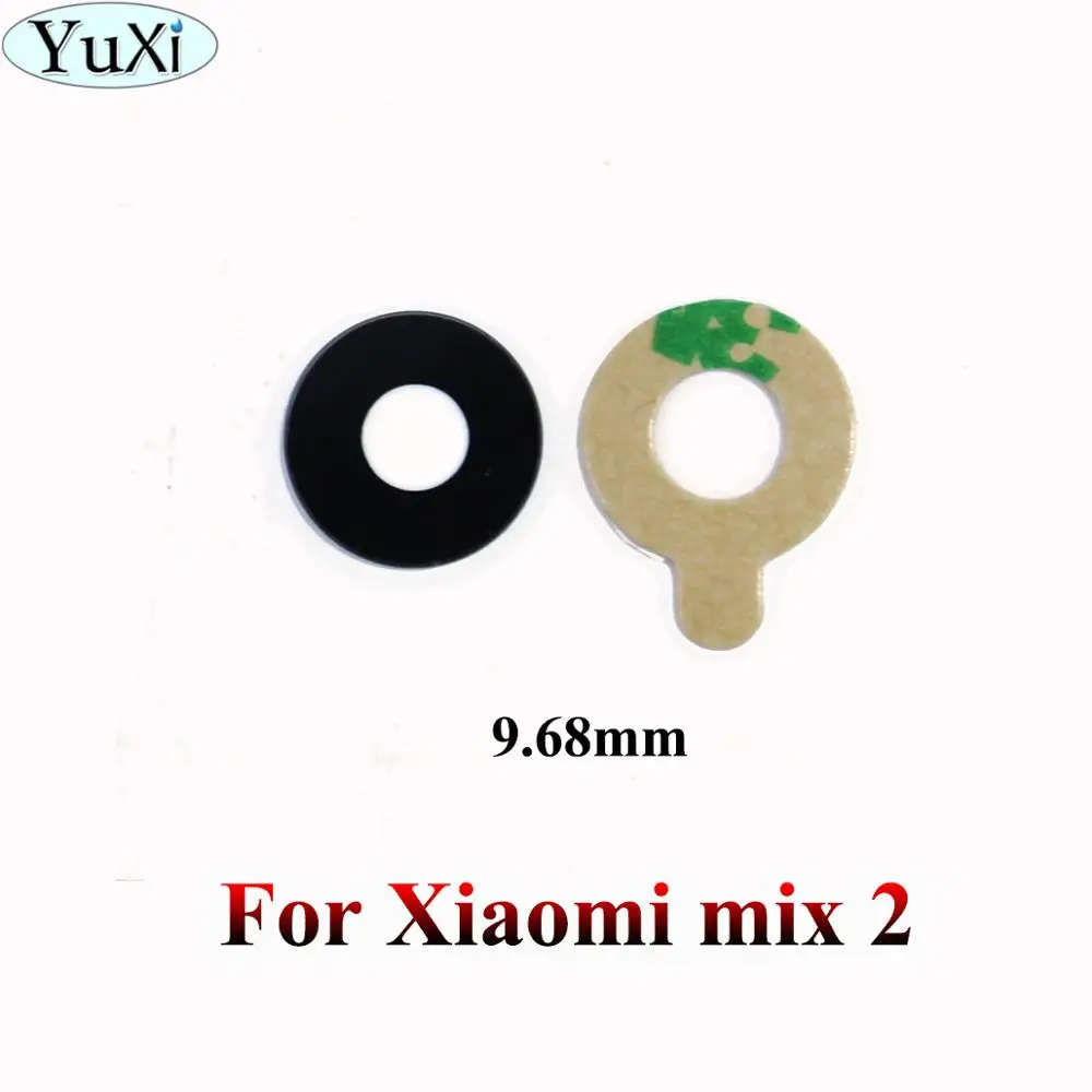 YuXi Rear Back Camera Glass Lens Cover For Xiaomi mi max 2 3 mix 2 2S max2 max3 Back Camera Lens Repair Spare Parts with sticker