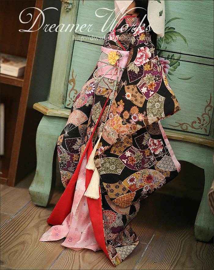 1/4 1/3 scale BJD clothes Japanese kimono suit for BJD/SD doll accessories,Not included doll,shoes,wig,and other 1237