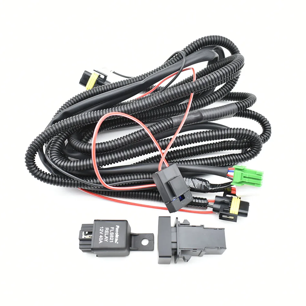 Wiring Harness Wire Sockets + Switch For H11 Fog Lamp For Suzuki SX4 Grand Vitara 2 ALTO 5 SWIFT 3 JIMNY FJ IGNIS 2
