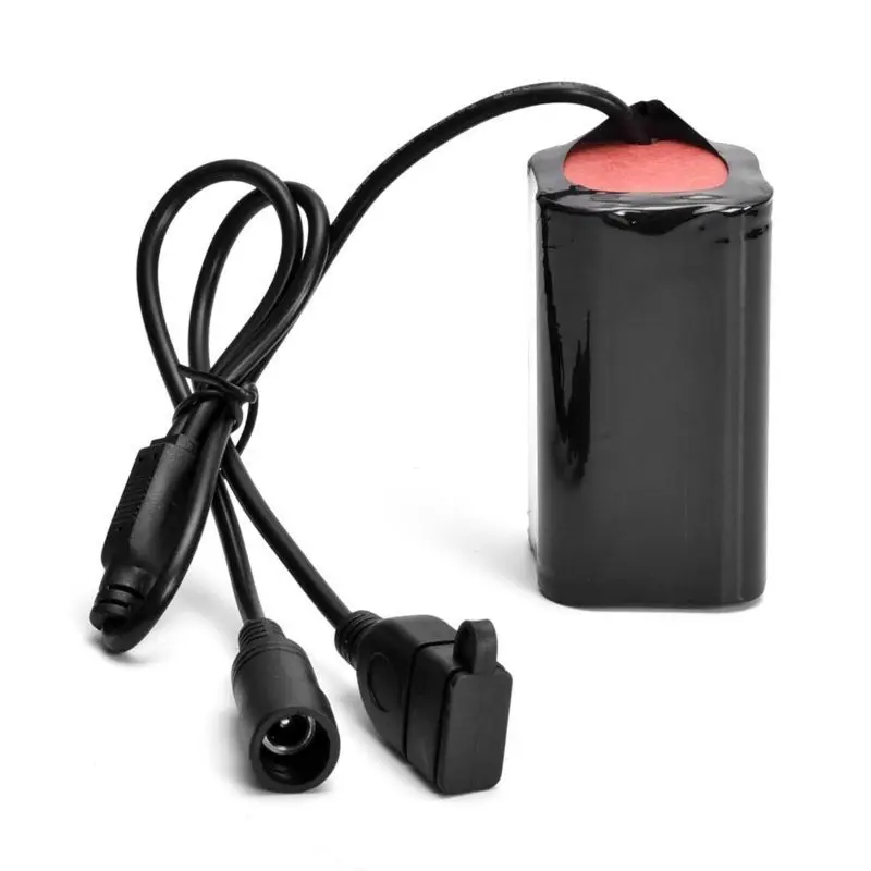 GTF 8.4 V USB Rechargeable 4X18650 Battery Pack 6800mAh For Bicyle headlight light