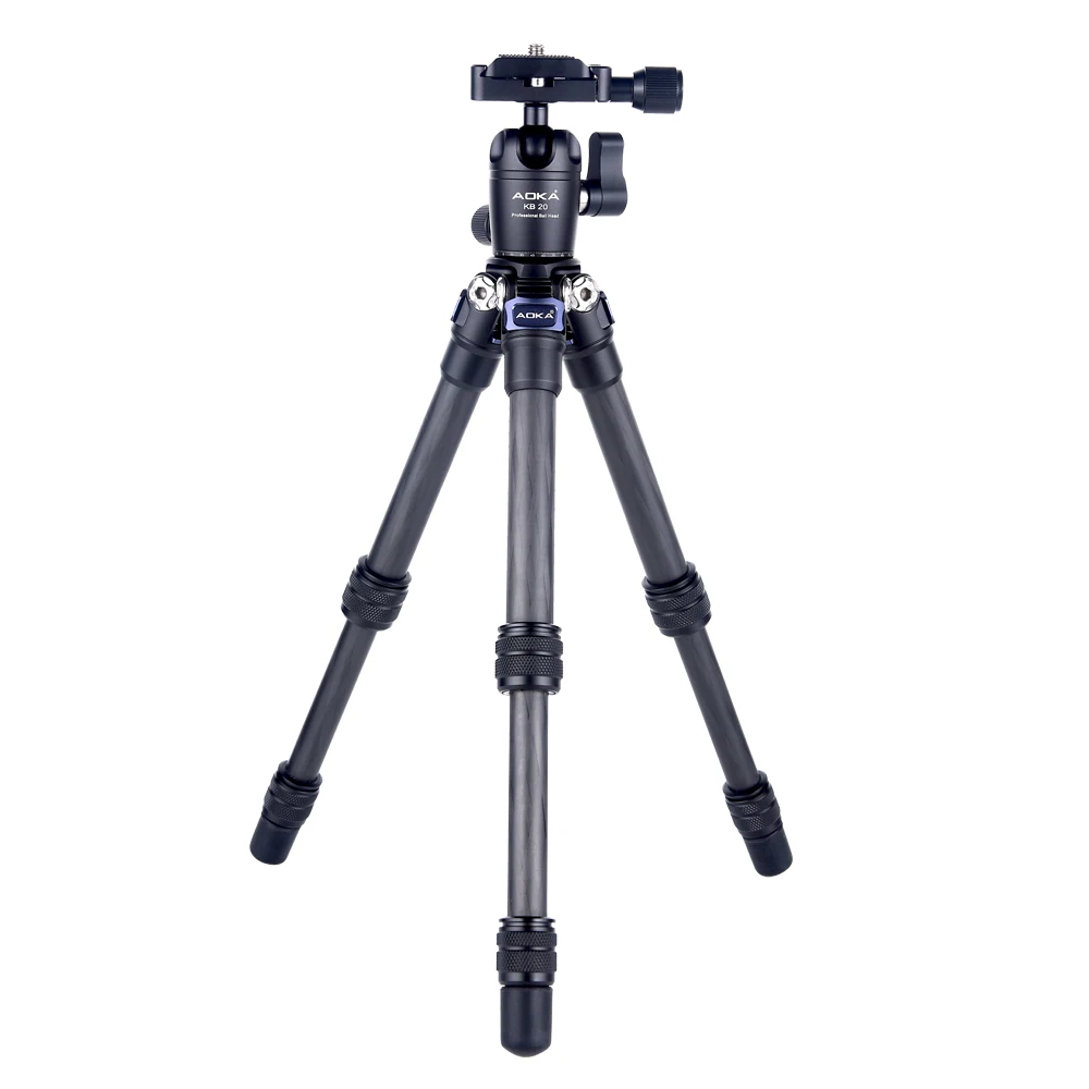 AOKA CMP163C 496g Max Loading 3kgs Lightweight Table Mobile DSLR Carbon Fiber Mini Tripod for Camera Phone