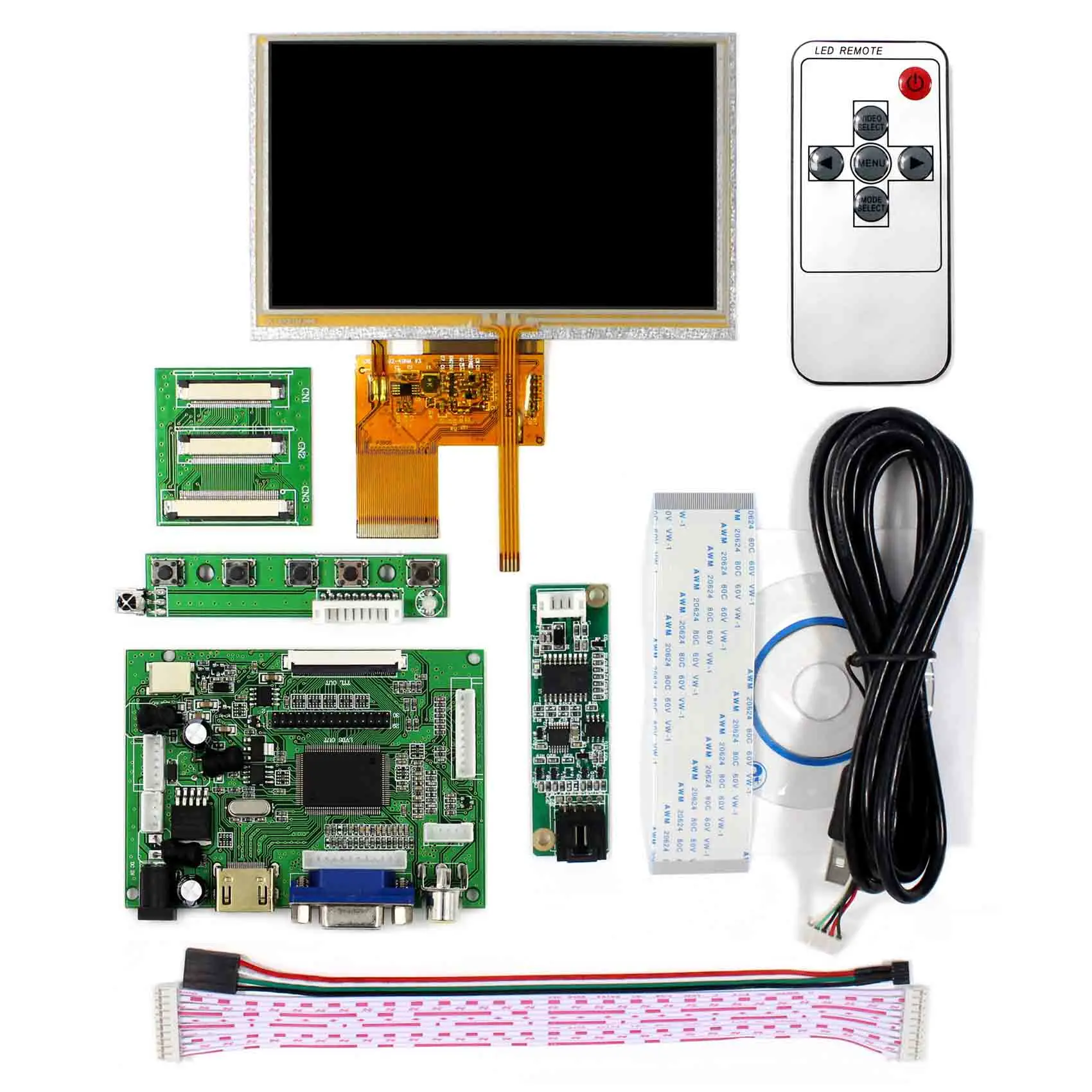 VSDISPLAY 5.0 inch 800x480 AT050TN43 Replacement LCD 5