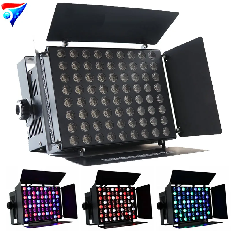 

Free Shipping 72*3W RGBW High Power Indoor LED Wall Washer Light 72x3W DMX Led Wide Building Wash Stage Light