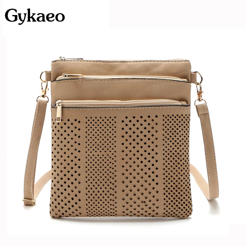 2024 Summer Crossbody Bags For Women Hollow Out PU Leather Handbags Bolsas Femininas Shoulder Bag Female Messenger Bag For Women