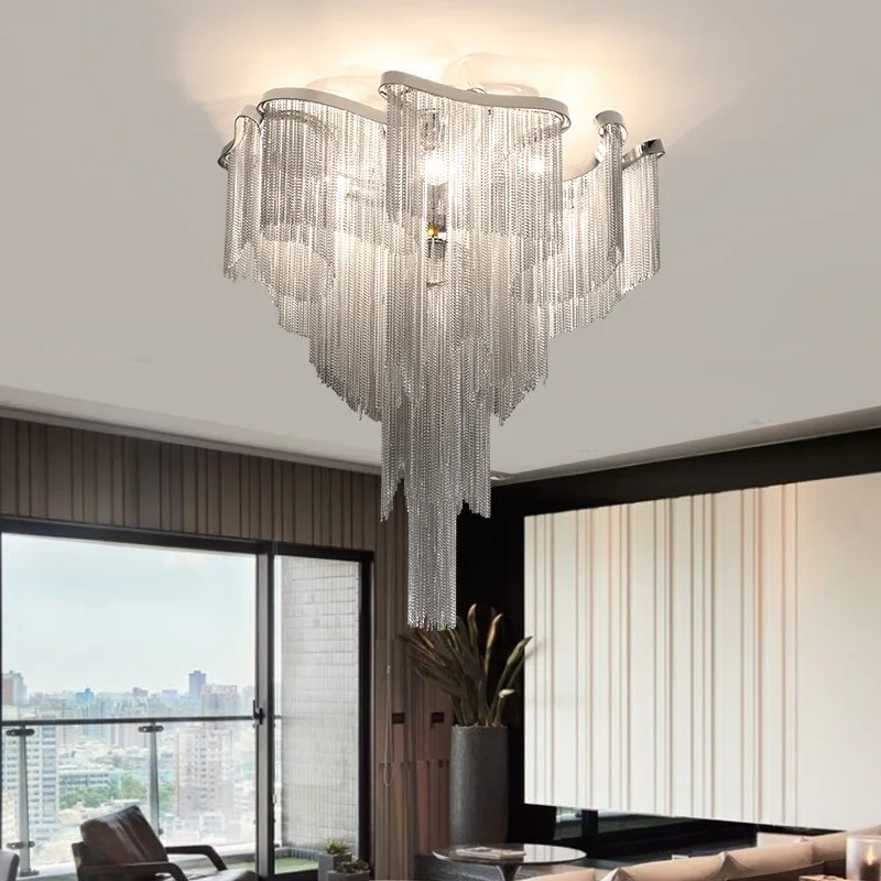 Nordic modern minimalist ceiling lamp living room bedroom restaurant led ceiling lamp hotel villa ceiling lamp