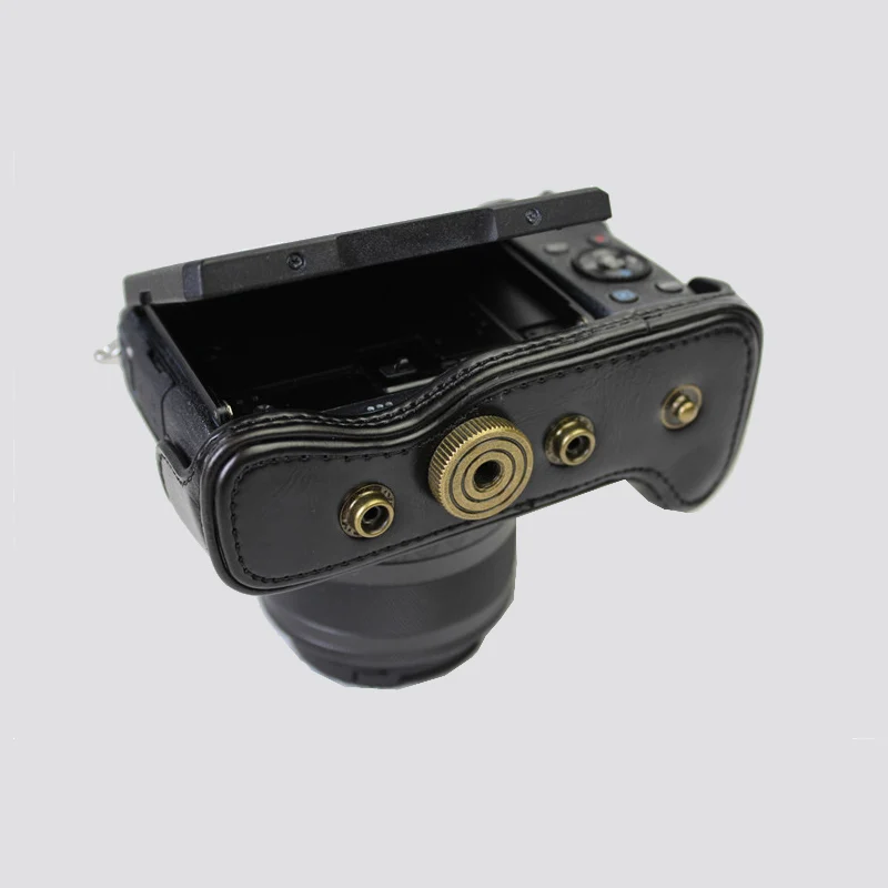 المحمولة بولي Case حافظة جلدية حقيبة كاميرا غطاء لكانون EOS M6 M6II M6 MarkII M3 واقية الحقيبة مع حزام الكتف