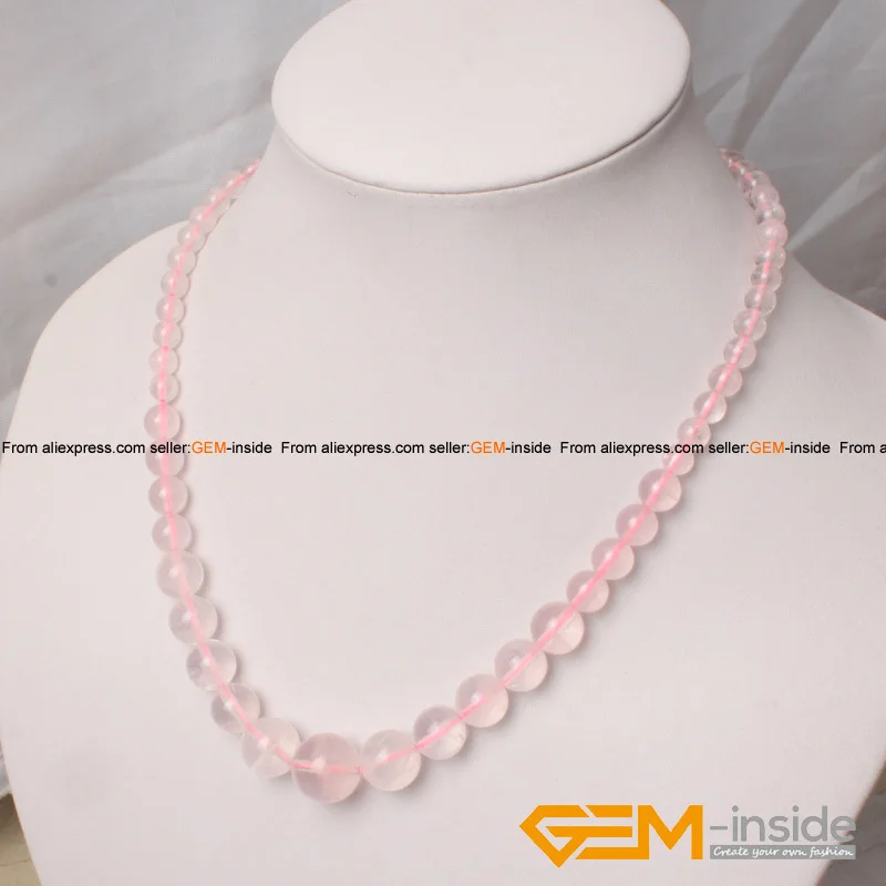 Round Graduated Natural Stone Beads For Jewelry Making Strand 15 Inches Loose DIY Necklace