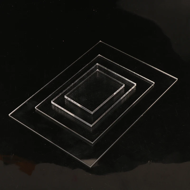 Lámina acrílica transparente para manualidades, tablero de plástico personalizado de plexiglás, 1mm, A5, A6, A7, A8