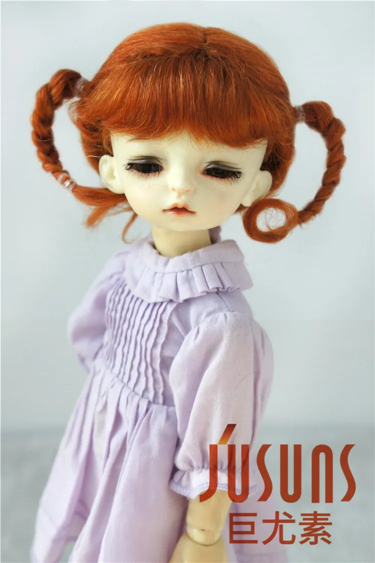 JD495 1/6 YOSD Mode BJD Mohair puppe perücken Größe 6-7 zoll Klassische Twist Mohair BJD perücken