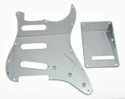 KAISH Silver Mirror SSS ST Style Guitar Pickguard Back Plate Screws