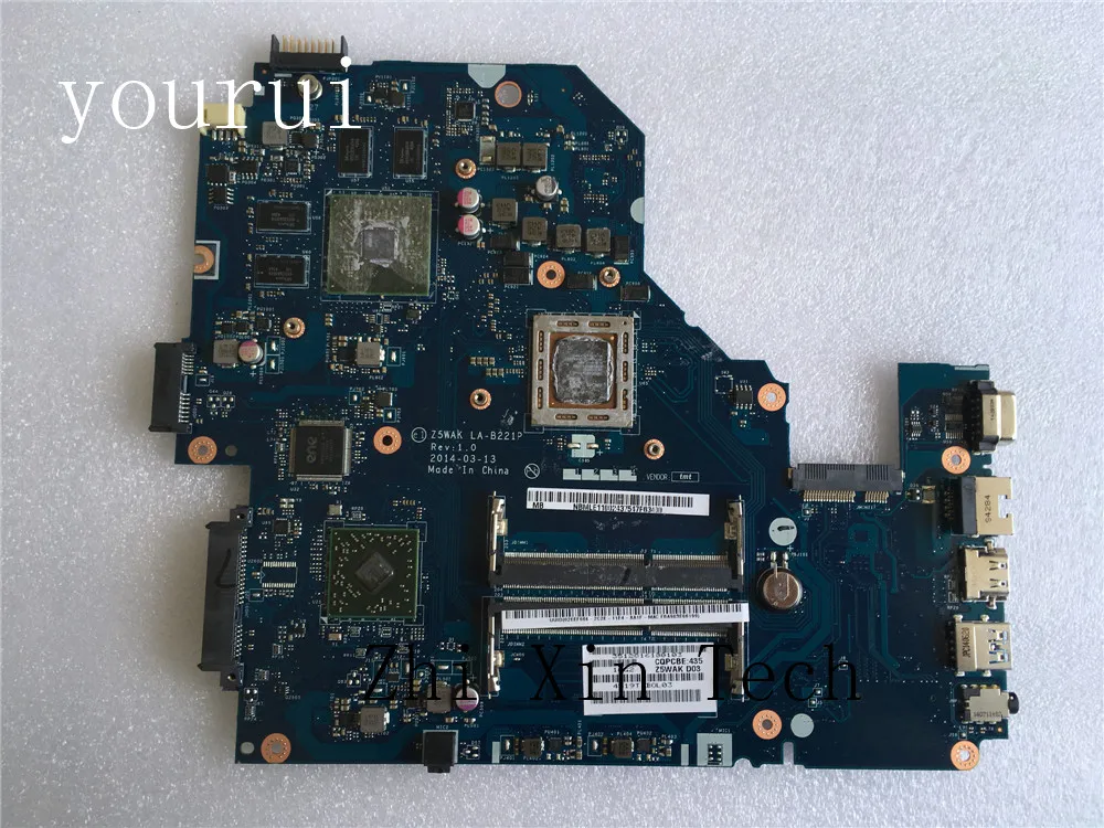 yourui NBMLE11002 NB.MLE11.002 Mainboard For Acer aspire E5-551G E5-551 Laptop motherboard Z5WAK LA-B221P with A8 CPU DDR3 Test