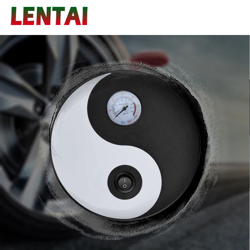 

LENTAI For Toyota corolla 2008 yaris Ford focus 2 3 mk2 fiesta ranger mondeo 1PC Car Tire Pump Chinese Tai Chi Styling Air Pump