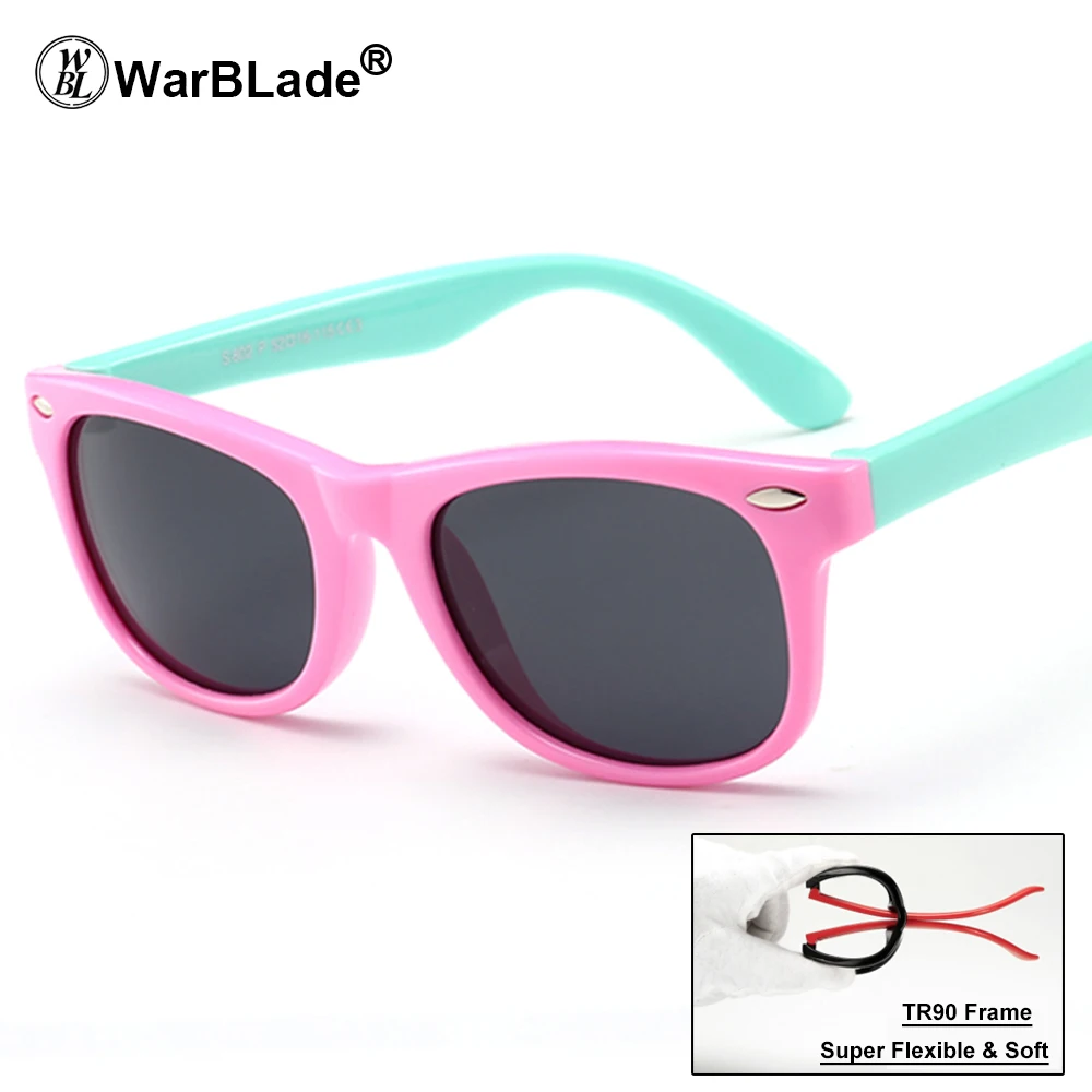 

Girls Sunglasses Kids Sun glasses Children Glasses Polarized Lenses Girls Boys TR90 Silicone UV400 Child Mirror Baby Eyewear