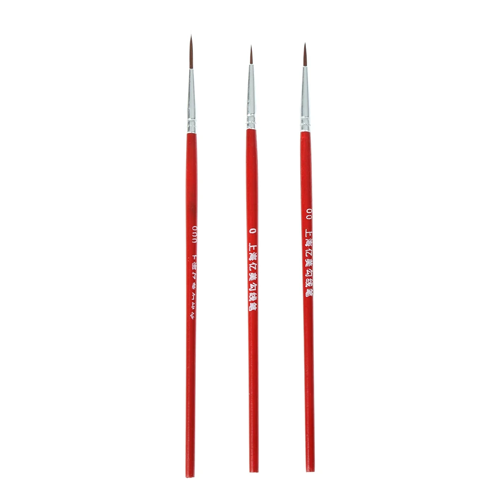 10PCS/Set Fine Hand Painted Thin Hook Line Pen Art Supplies Watercolor Drawing Art Pen Paint Brush Nylon Brush Acrylic Painting