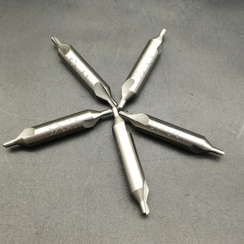 1pc HSS  Center Drills 60 Degree Countersink Drill Bits Set Tool 1.5mm 2.0mm 2.5mm 3mm 4mm