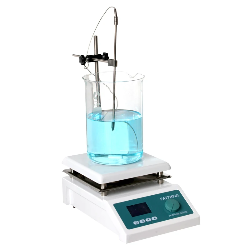 

SH-4C Laboratory Magnetic Stirrer with Heating Hotplate Blender mixer Temperature Digital Control Display,with Magnetic Stir Bar