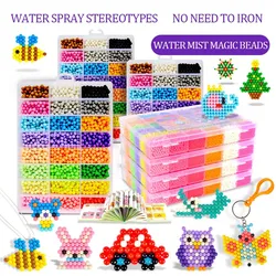 NEW 24 Colors DIY Water Spray Magic beads Hand Making beads 3D Puzzle Educational Toys For Children Kit Ball Game