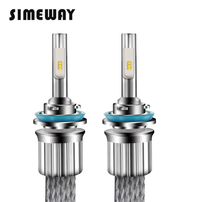 

2PCS car LED H7 55W 9600LM Car Headlight Lamp H1 H8 h4 H3 H9 H27 880 881 hb3 hb4 hir2 D2S D4S Auto Bulb 6000K White H11 fog lamp