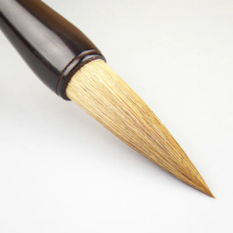 Authentic Chinese Traditional Calligraphy Brush Pen Hopper-shaped Brushes for Couplets Weasel Rabbit Hair Chinese Painting Brush