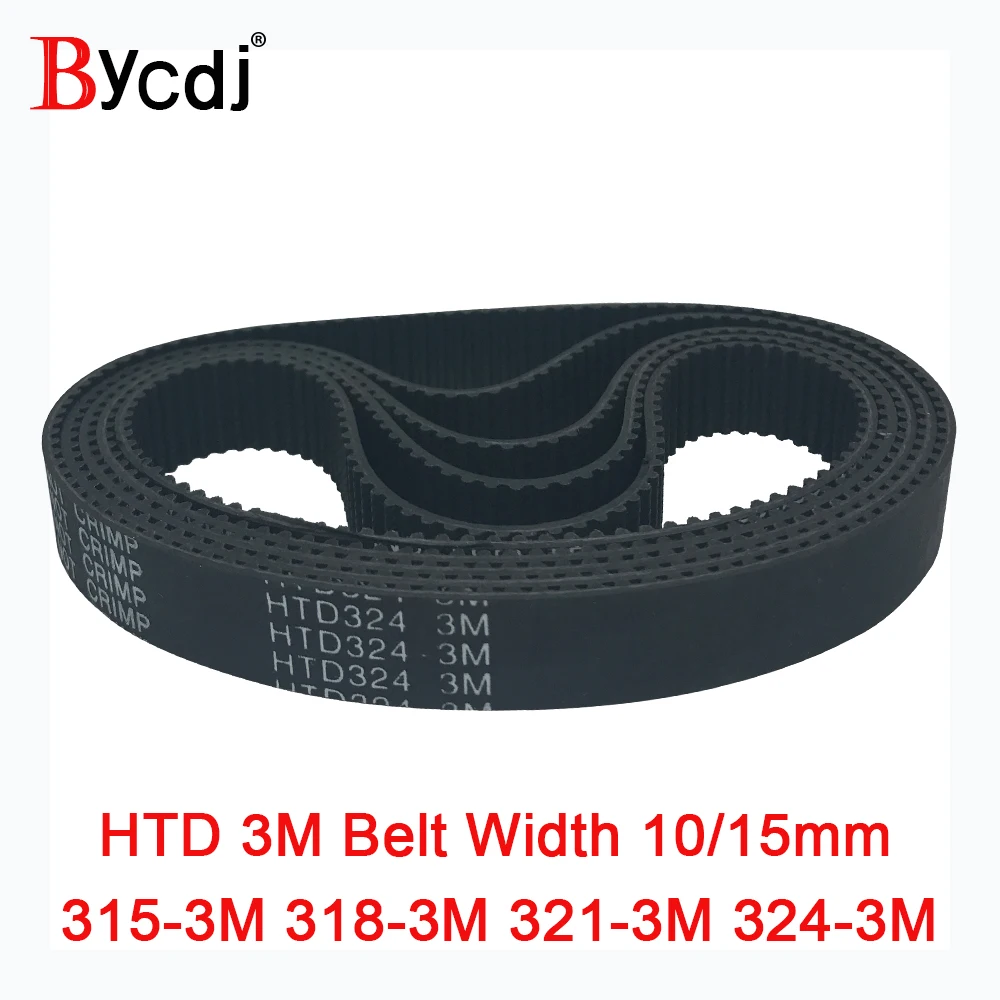 

Arc HTD 3M Timing belt C=315 318 321 324 width 6-15mm Teeth105 106 107 108 HTD3M synchronous pulle315-3M 318-3M 321-3M 324-3M