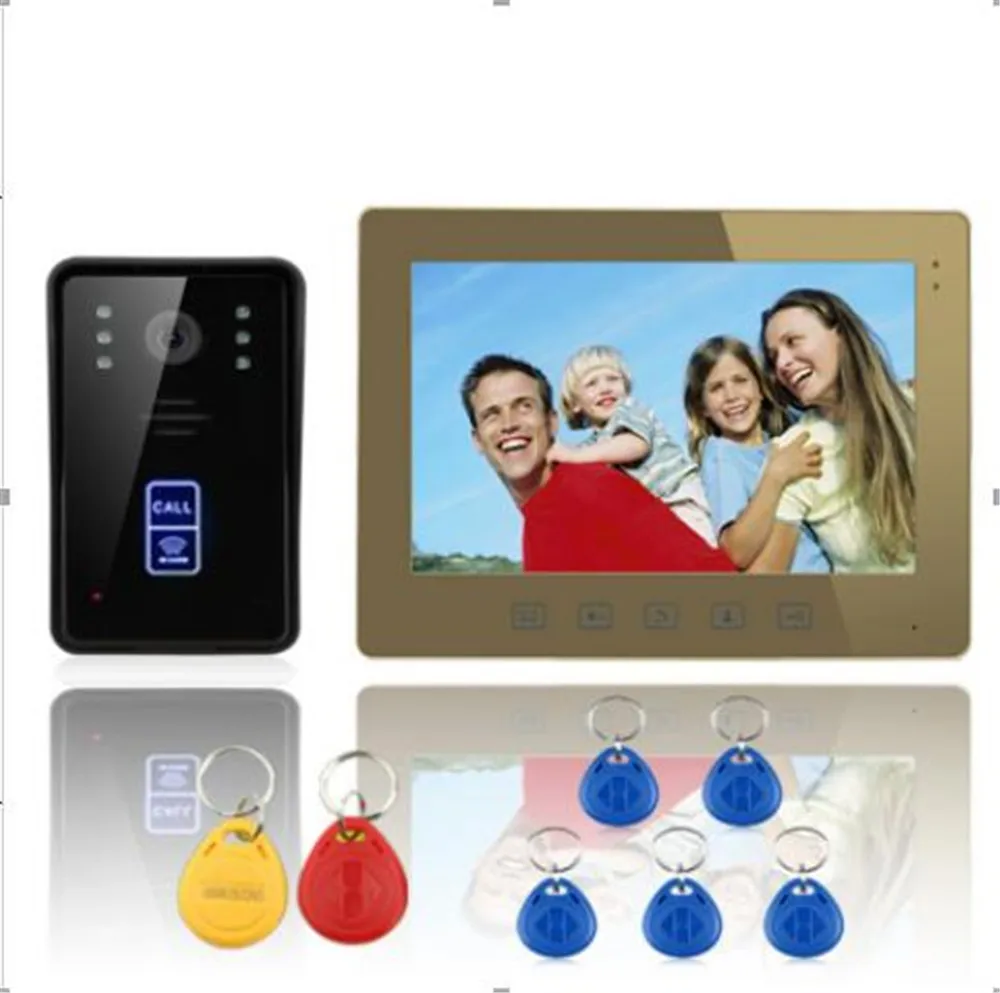 10 Inch TFT Monitor ID Card Access Control Video Door Phone