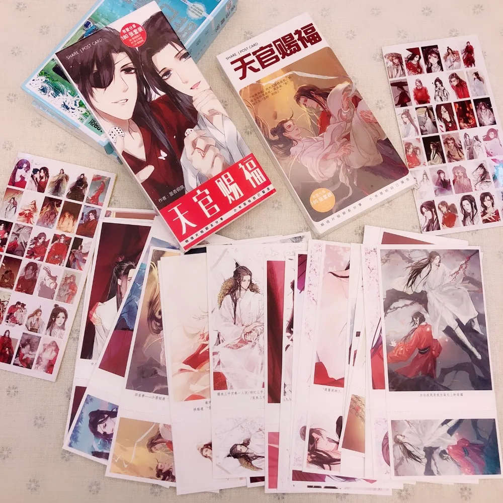 Bênção Grande Cartão Postal, Chinês Manhwa Heaven, Tian Guan Ci Fu Cartões, Fãs Cosplay Presente, 340 Pc Set