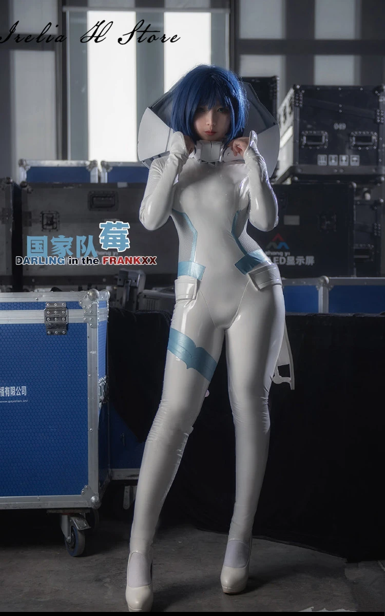 Ichigo Darling In De Franxx Anime Cosplay Ichigo Cosplay Kostuum Console Rijden Pak Jumpsuit Met Rekwisieten