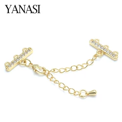 Diy Bracelet Clasp Hooks Lobster Chain  Zirconia Crystal Jewelry Accessories for Women Handmade Pearl Beads Necklace Bracelet