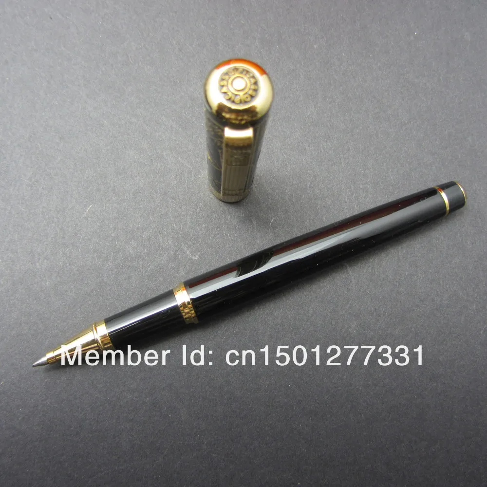 SHIPPING PICASSO 902A BLACK AND GOLDEN ROLLER BALL PEN DREAM SERIES WITH ORIGINAL BOX