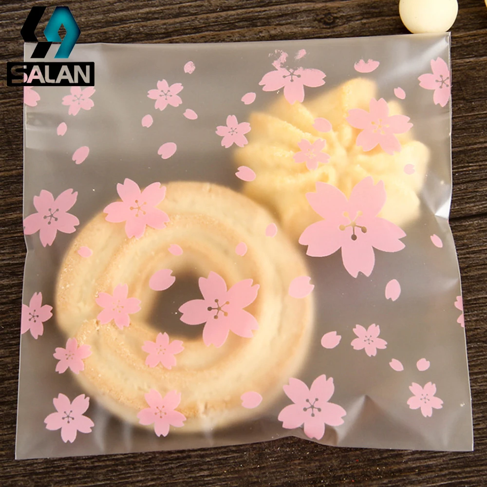 New printing, baking, baking, packing bag, sanding, self sealing biscuit bag OPP Plastic Candy Bag self adhesive bag 100