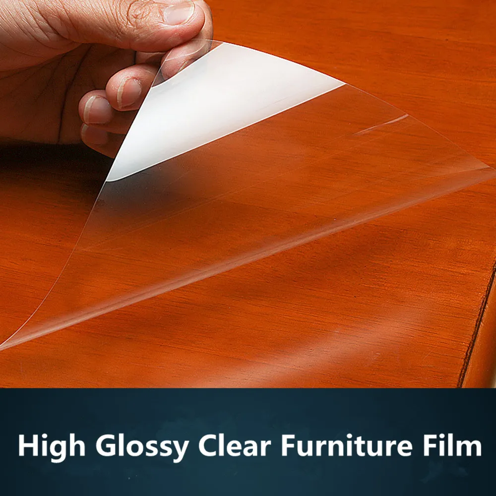 SUNICE TPH Clear Furniture Wrap Film Transparent Protective Film Anti-scratch Sticker PU Film Car Body Handle Table Wrapping