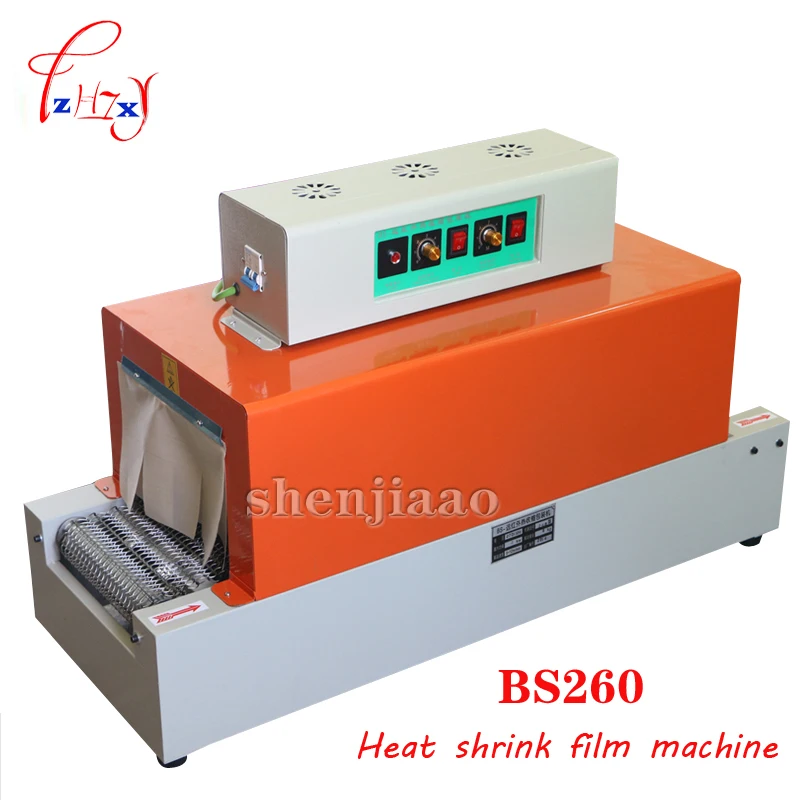 Electric Infrared Tunneling Machine BS260 Thermal Shrink Wrapping Equipment Plastic Wrapping PVC Sleeve PE Bags POF Shrinkage