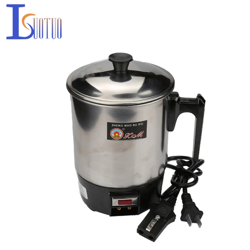 1.0L 300W 220V Food grade Stainless Steel 304  Electric Cup - Conjoined Twin Portable type Prevent Dry Burn Electric Heat Pan