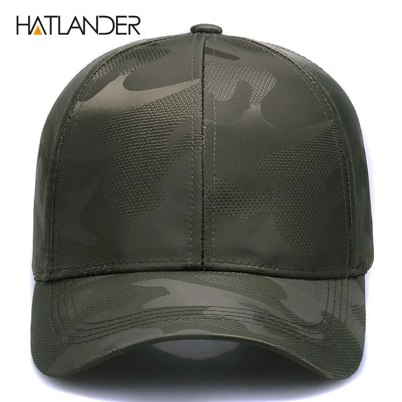 [HATLANDER]Lightweight Breathable solid baseball caps outdoor sports hats gorras curved Airy mesh sun hat for men women