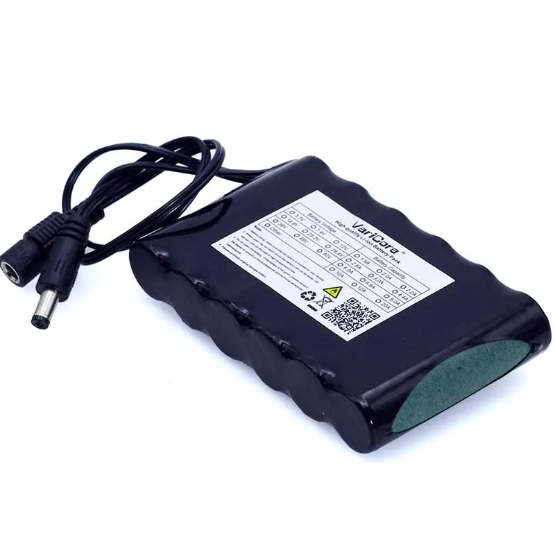 VariCore المحمولة سوبر 18650 قابلة للشحن بطارية أيون الليثيوم حزمة قدرة تيار مستمر 12 فولت 6800 Mah CCTV كام مراقب
