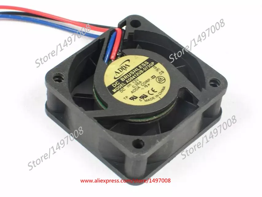 ADDA AD0412UB-D73GP G DC 12V 0.35A 40X40X15mm Server Cooling Fan