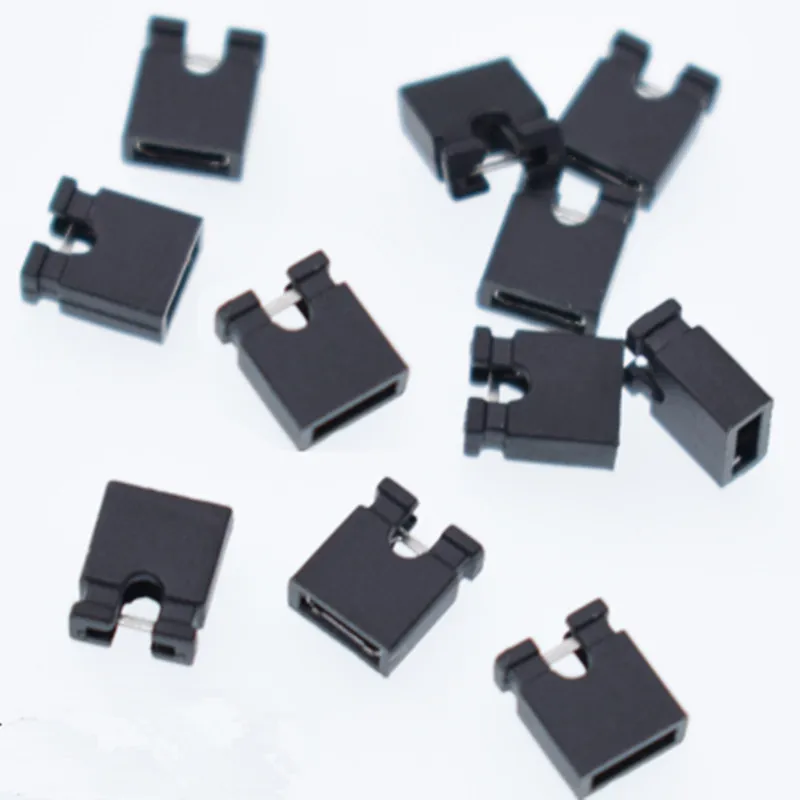 100PCS 2.54mm Jumper Cap Pin Header Jumper Blocks Connector For Circuit Board 2.54 Spacing