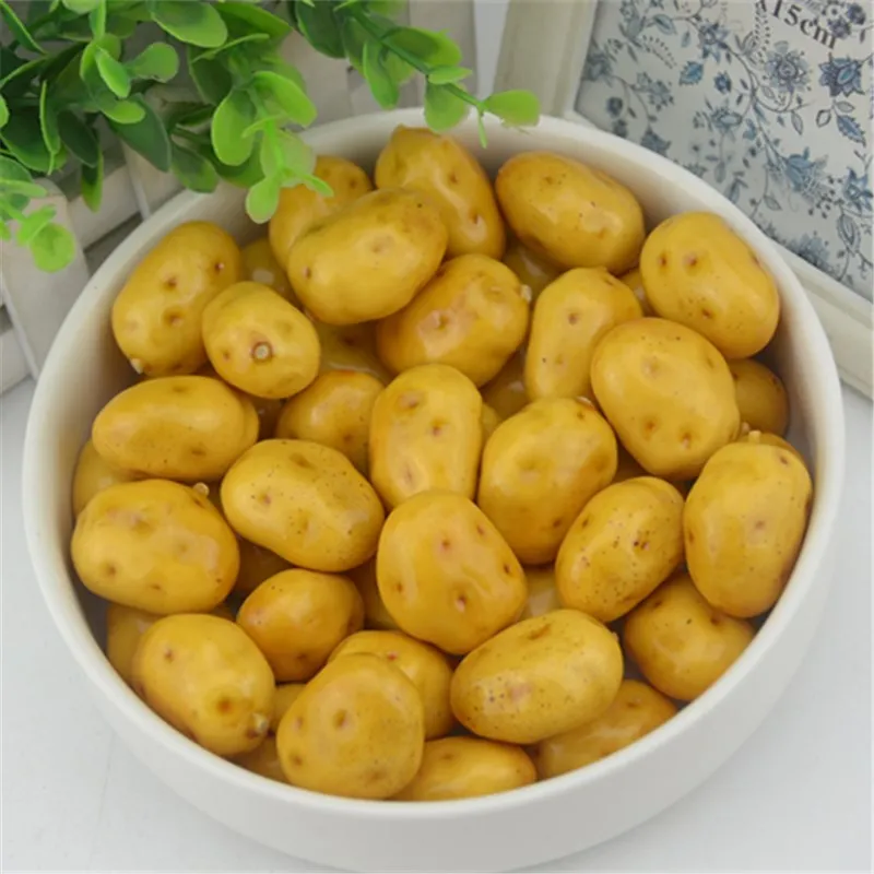 10/30Pcs 3CM Berries Artificial Plastic model Stamen Pearlized Home Party Wedding Decoration Simulation Vegetables Fake potato